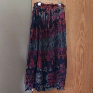 Women’s Tie Dyed maxi skirt one size fits all